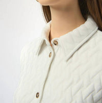 Joseph Ribkoff - Long Sleeves Quilted Jacket