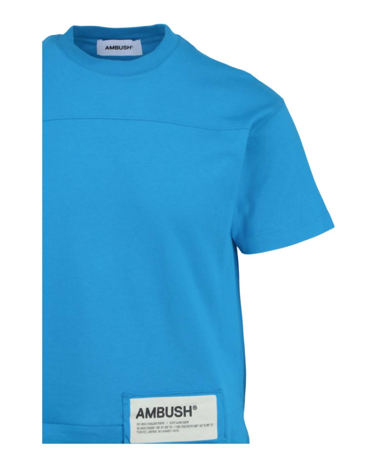 Ambush Men's Waist Pocket T-shirt in blue - men's t-shirt - alternate view