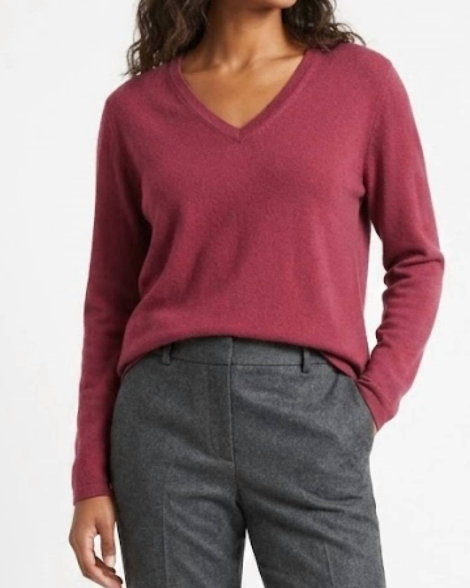 Picadilly - Classic V-neck Long Sleeve Sweater
