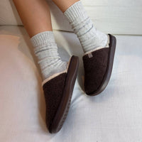 Brunch - Women's Essential Suede Shearling Slippers