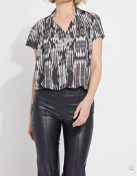 Lysse - Katya Folded Neck Short Sleeve Top