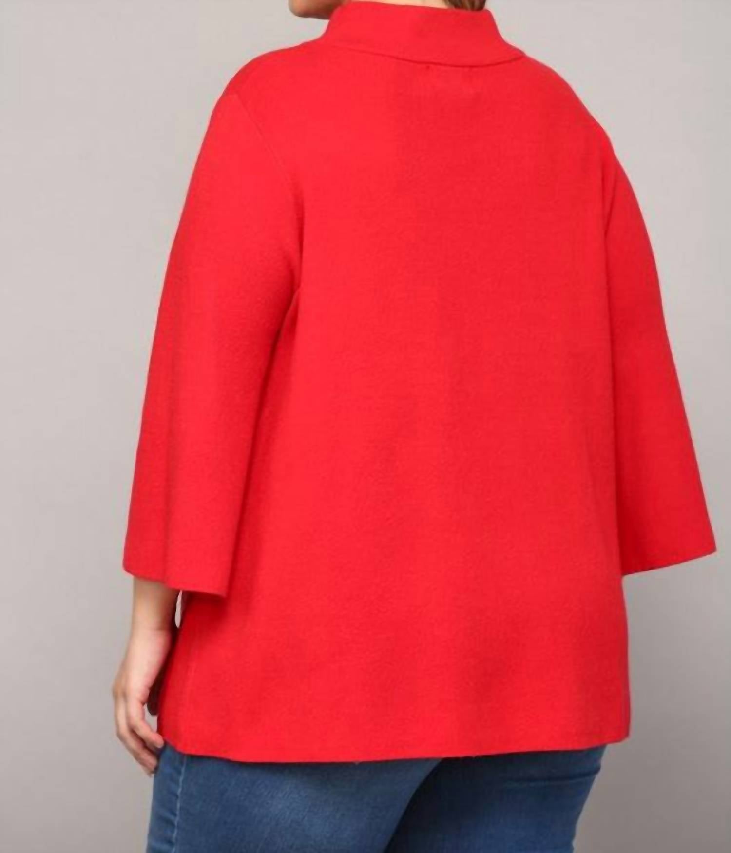 Fate - Cherry Life Curvy Mock Neck Sweater