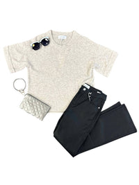 DEAR JOHN DENIM Women's Catrina Sweater in heather oatmeal - women's sweater - view 4