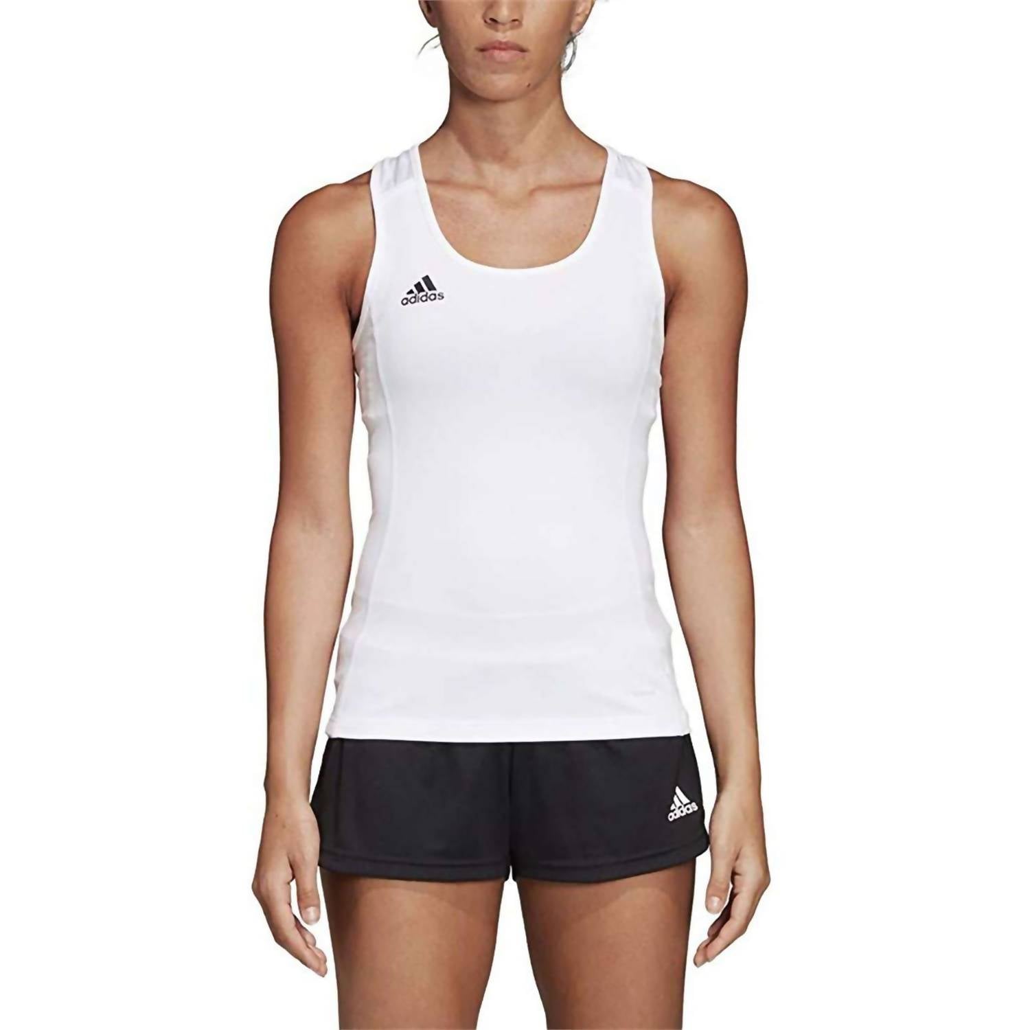 adidas Women's Team 19 Pull-on Tank Top in white - women's tank top