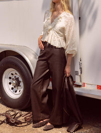 Skies Are Blue - Rustic Rebel Faux Leather Pants