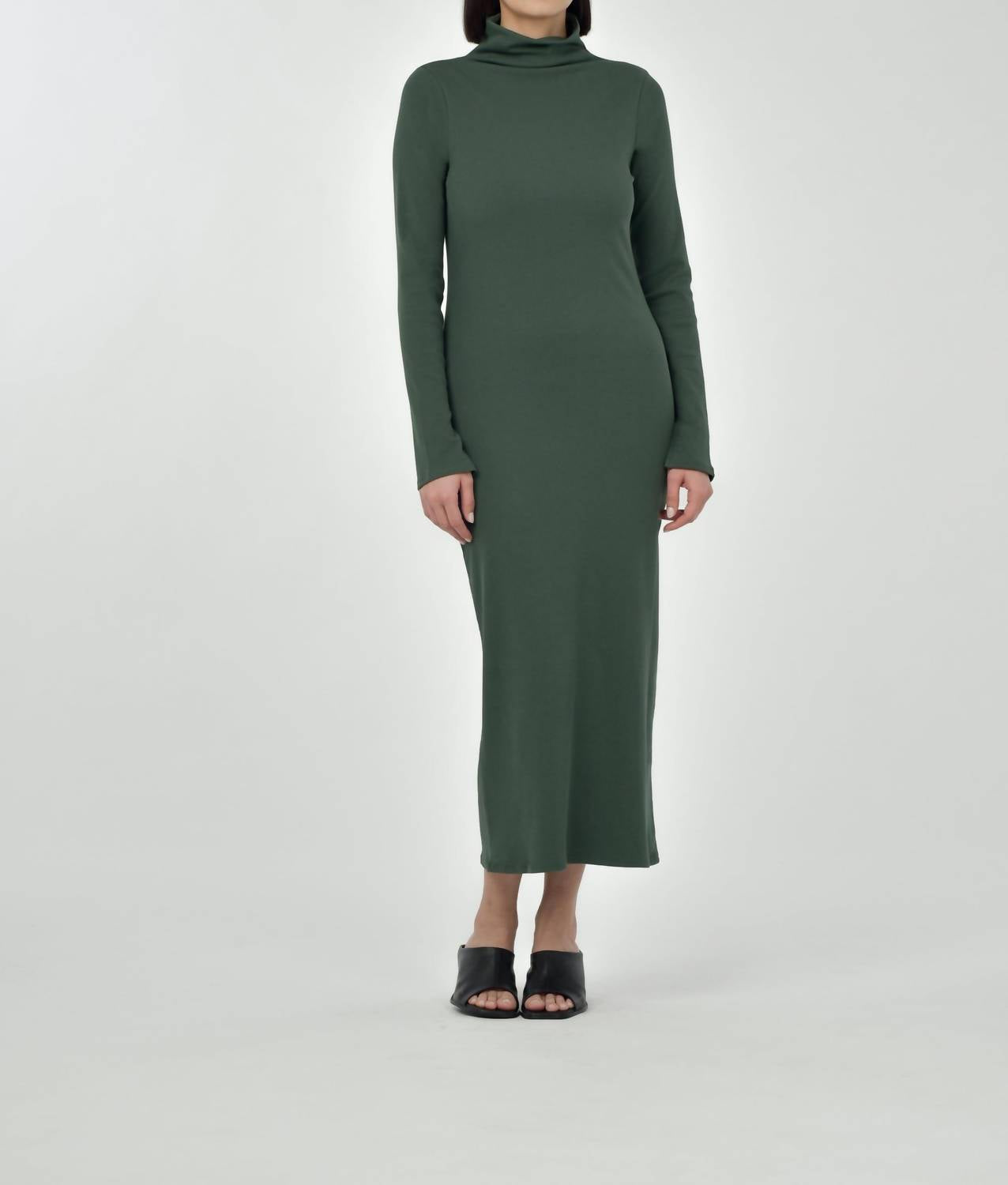 Paper Label Ted Maxi Dress in forest green - women's dress