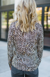Panther Leopard Printed Blouse