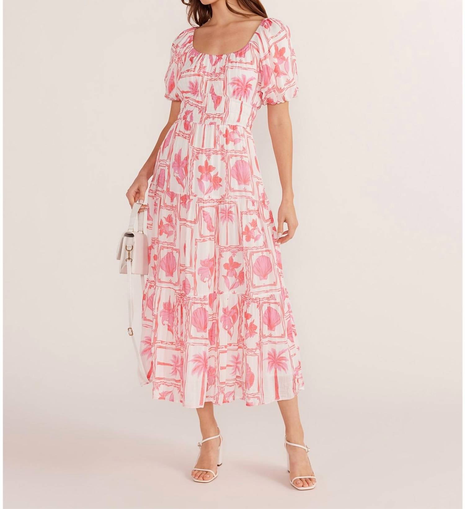 Minkpink - Bria Puff Sleeve Midi Dress