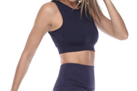 GOLDHAUS Elevate Sports Bra in dark blue - women's intimate - alternate view