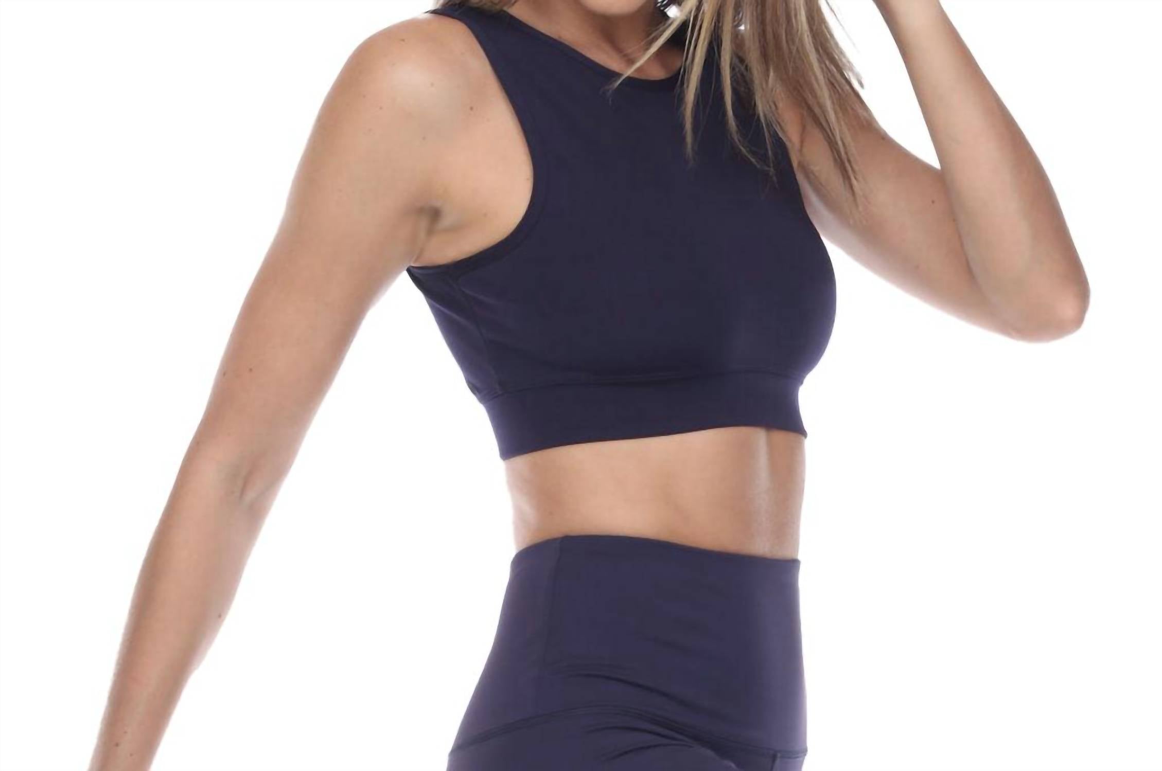 GOLDHAUS Elevate Sports Bra in dark blue - women's intimate - alternate view