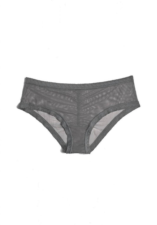 Blush Lingerie - Mesh Lace Trim Hipster Panty