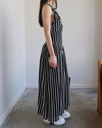 Tach - Striped Knitted Maxi Dress