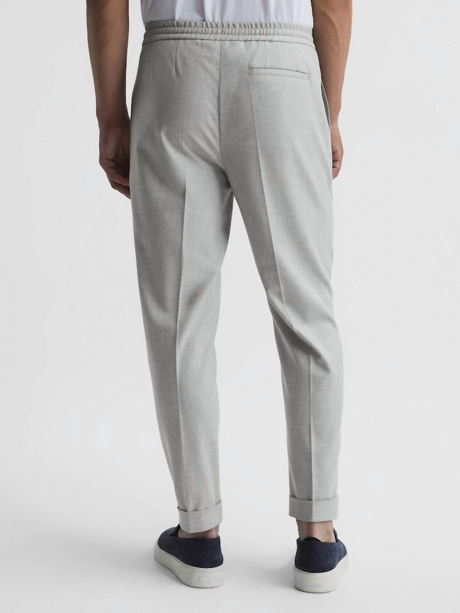 Reiss - Brighton Pleat Front Cuffed Trousers Slacks Pants