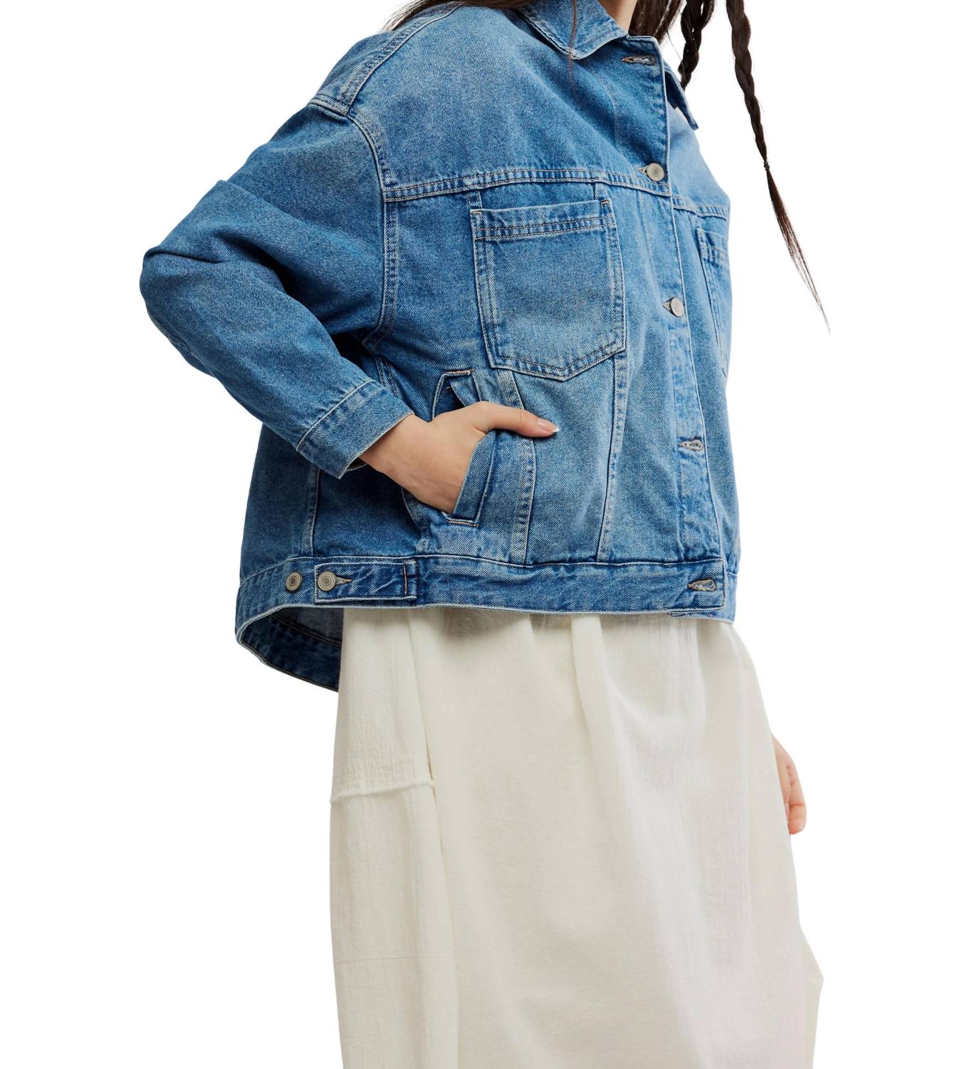 Free People - Opal Swing Denim Jacket