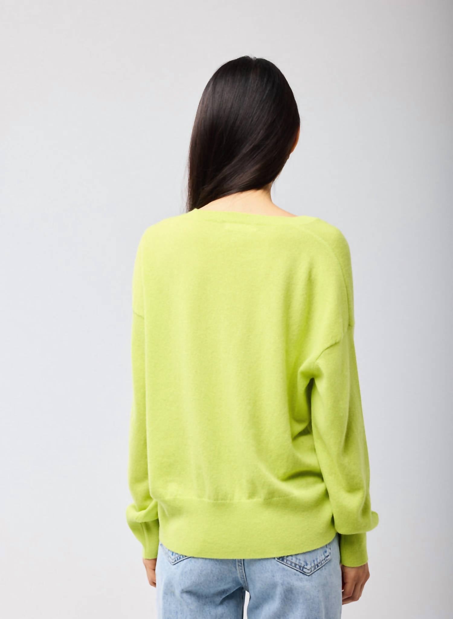 Majestic International - Cashmere Long Sleeve V-neck Sweater