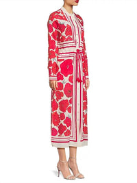 Hope For Flowers - Scattered Poppy Drawstring Shirtdress