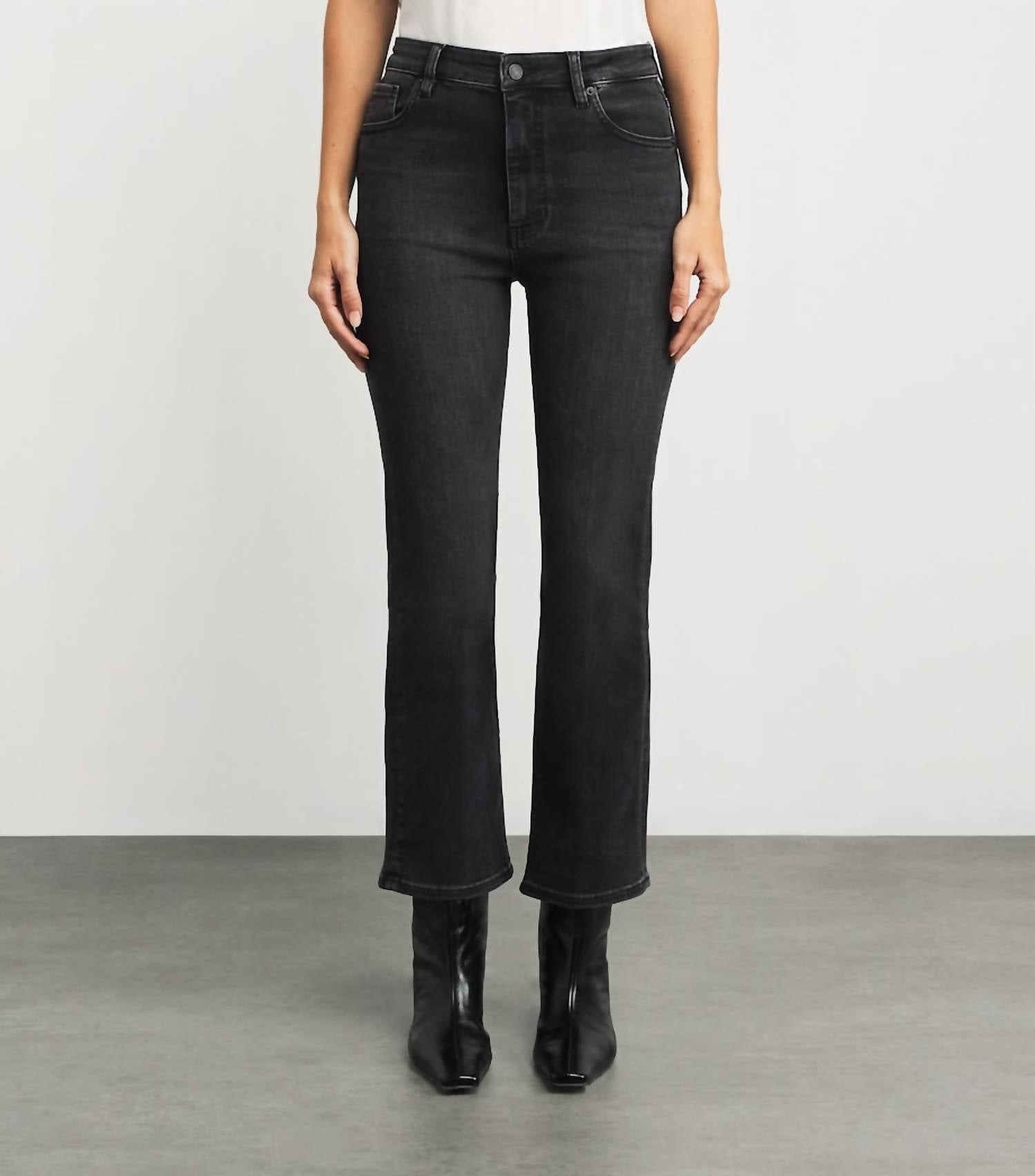 FRAME Women's The Reboot Boot Cut Pants in black - women's pants
