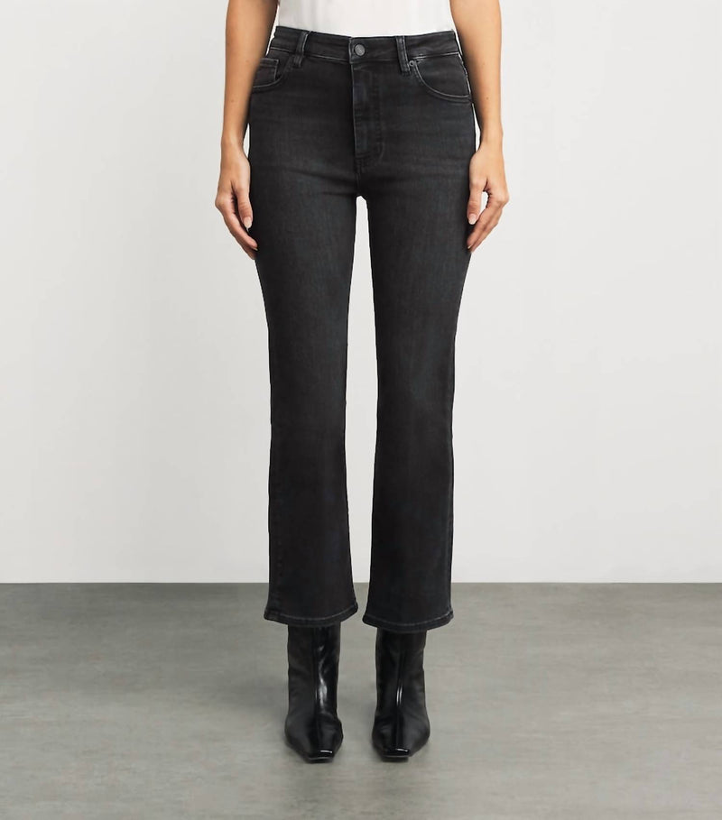 FRAME Women's The Reboot Boot Cut Pants in black - women's pants