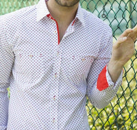 Eight X - Digital Print Long Sleeve Shirt With Pockets