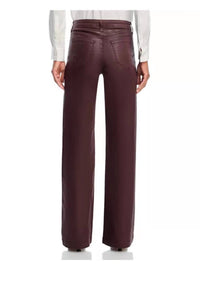 L'Agence - Scottie Wide Leg Coated Jeans