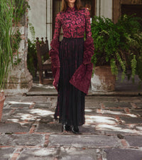 Johnny Was - YOLANDA PLEATED MAXI SKIRT