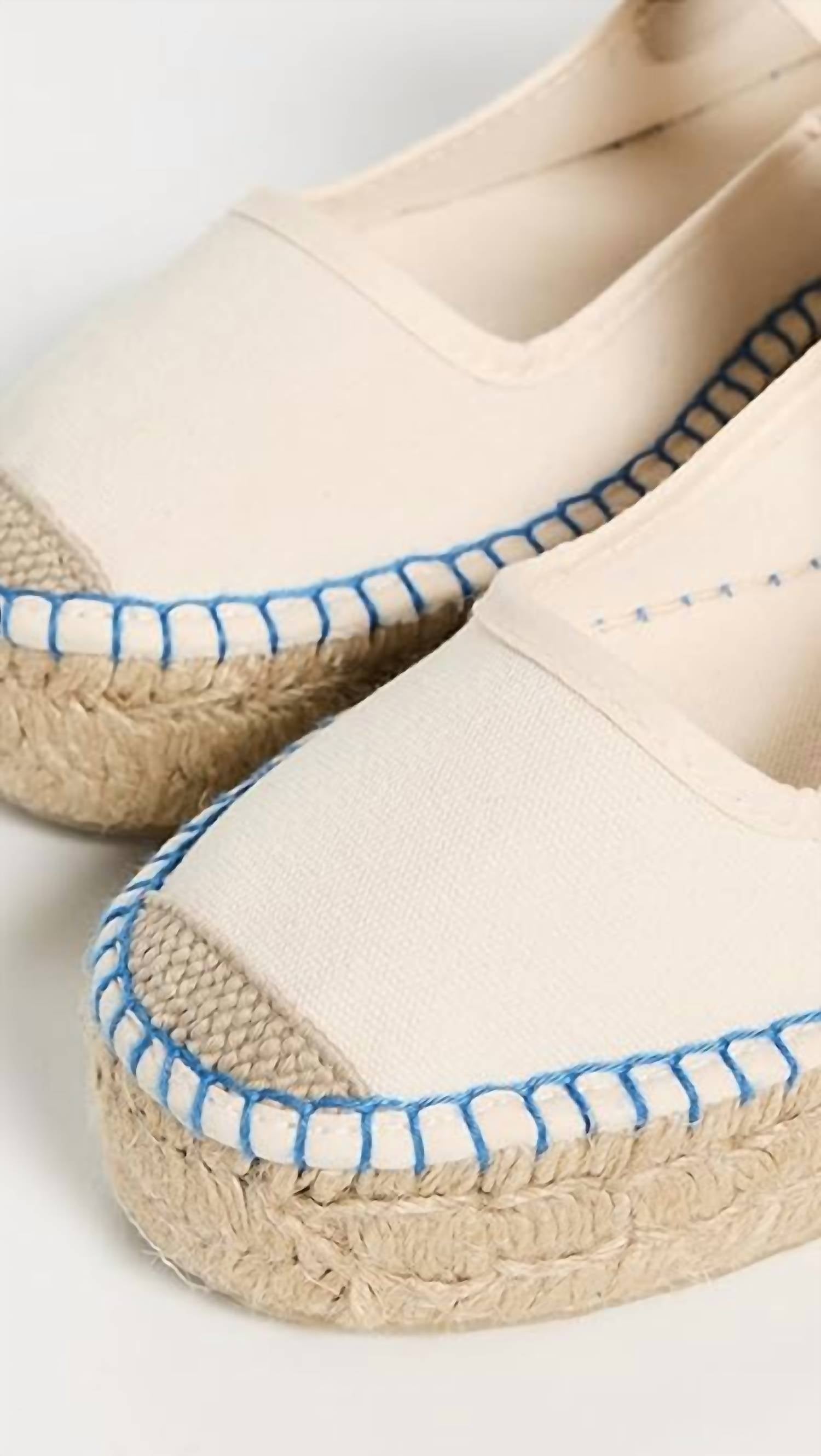 Free People Women's Surfside Maryjane Espadrille in cream - women's flats - alternate view