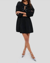 Hyacinth House - Embellished Bow Blair Mini Dress