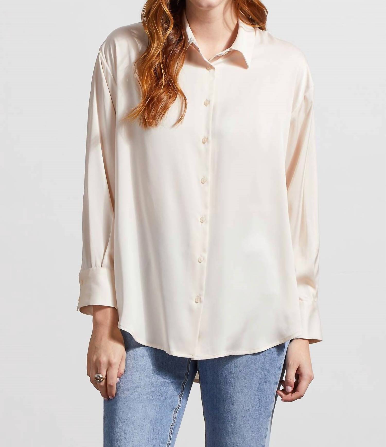 Tribal - Satin Drop Shoulder Shirt