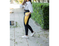 Julia Rose Yasmine Panel Full Length Leggings in yellow 1 - women's pants - view 5