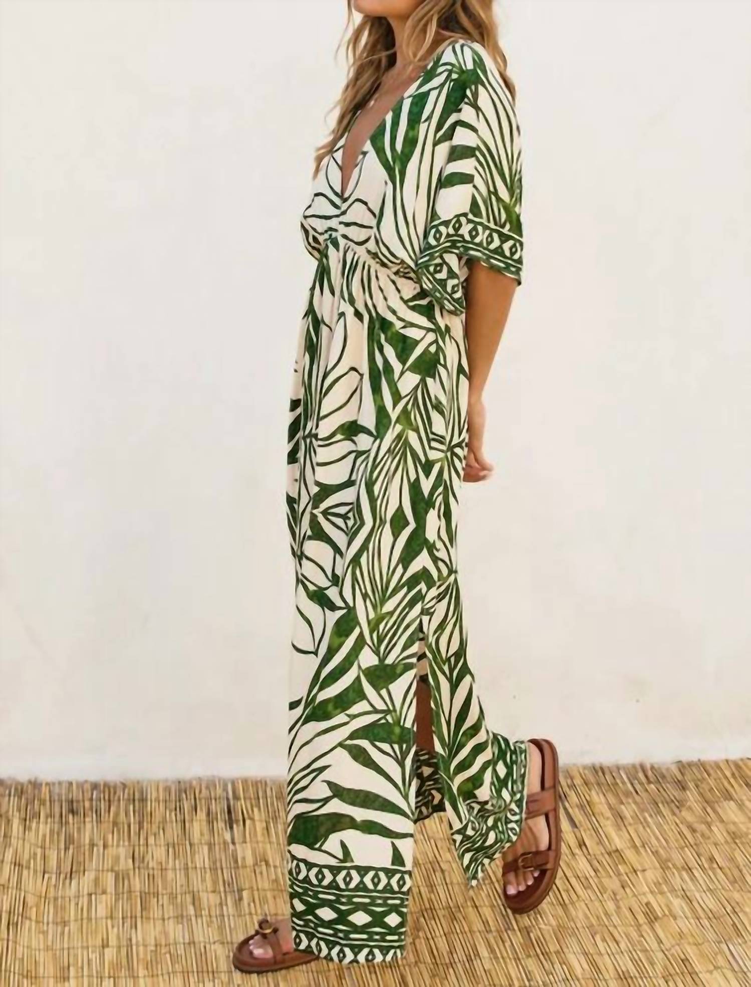 Dress Forum - Take Me Away Double Plunge Maxi Dress