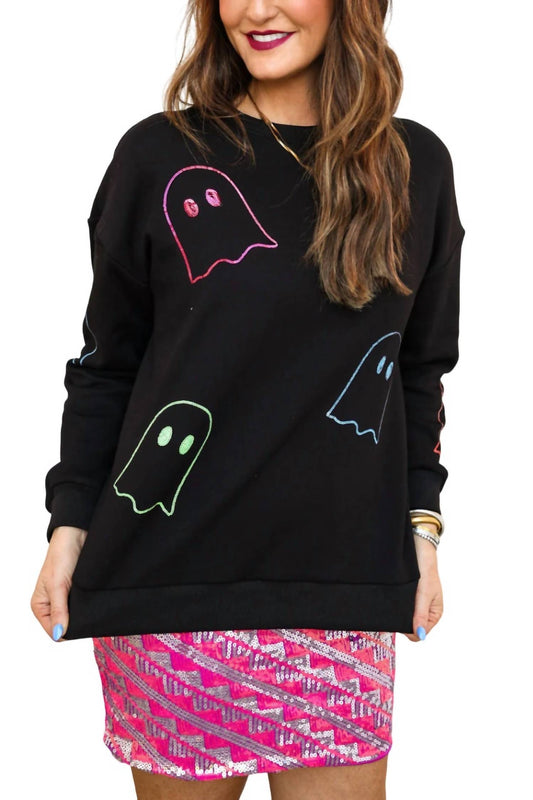 Jess Lea - Ghost Sequin Pullover Sweatshirt