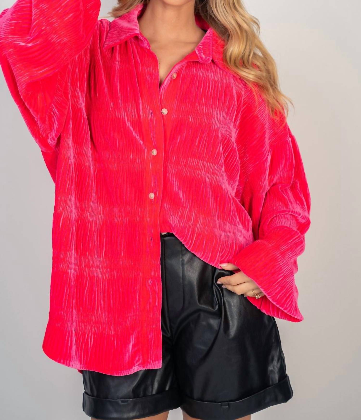 White Birch - Velvet Wrinkle Shirt