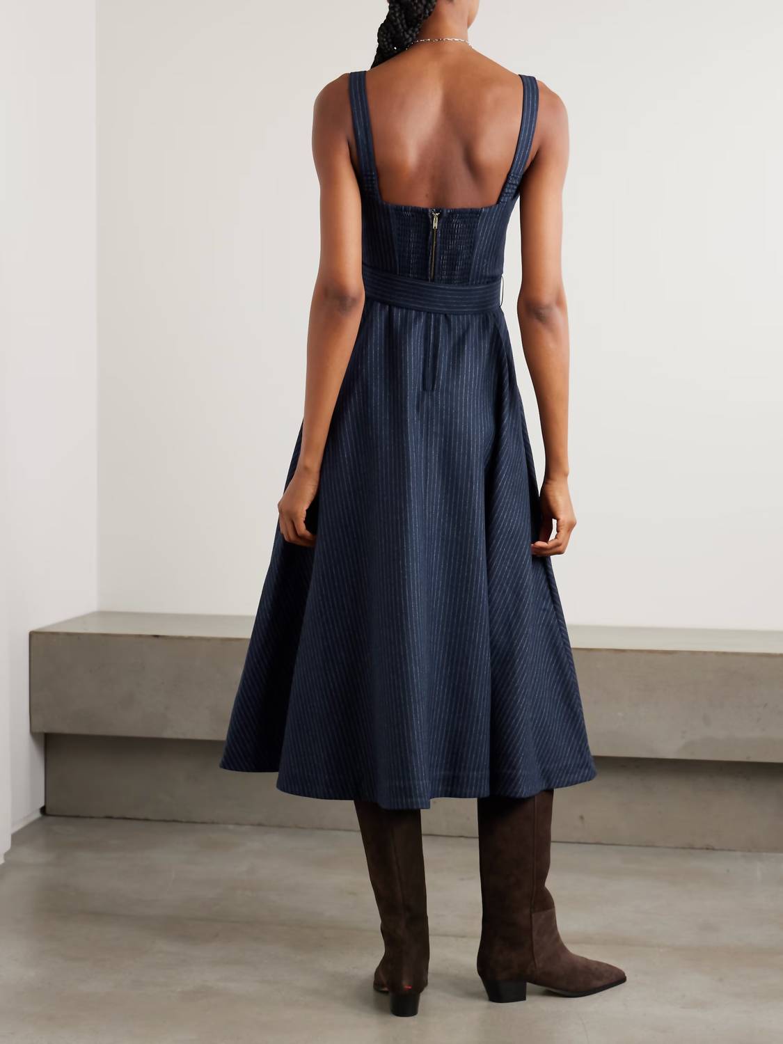 Cara Cara - Calypso Velvet-trimmed Dress