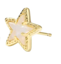 Kendra Scott Women's Cassidy Stud Earrings in gold - women's jewelry - detail view