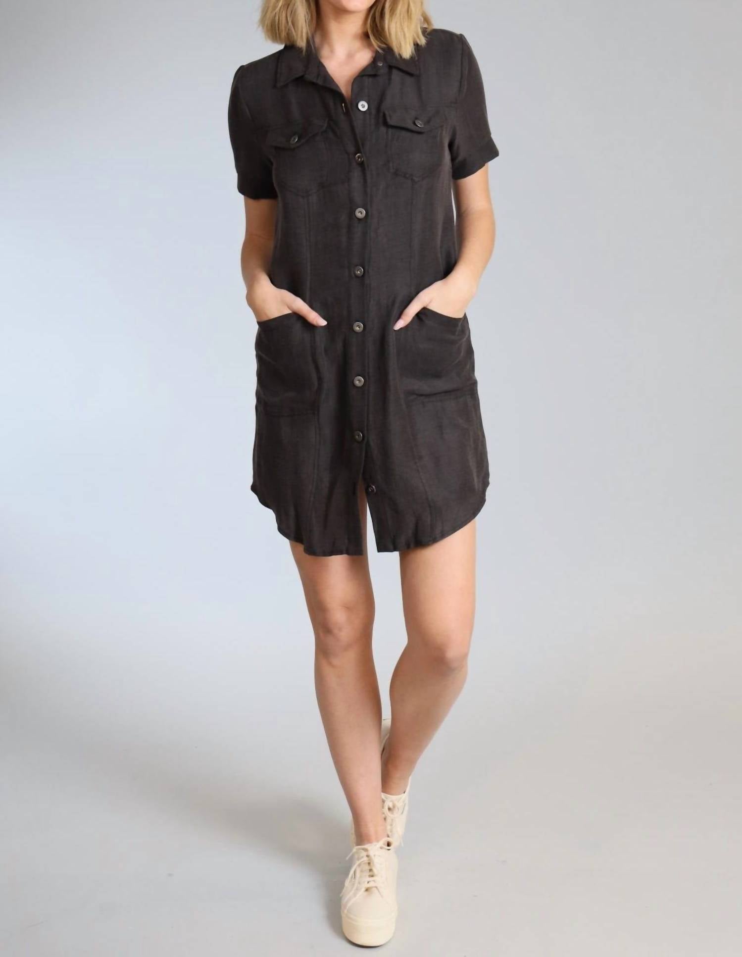 Lola & Sophie - Cupro Linen Denim Dress