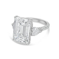 Diana M Jewels - Women's Emerald, Heart & Round Lab-Grown Diamond Fashion Ring (15.40 Ct) - Signature