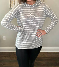 Pink Lily - Shea Striped Top