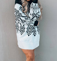 PROMESA Take Me To Aspen Mini Sweater Dress in black - women's dress - view 6