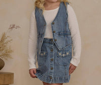 Rylee + Cru - Girls' Denim Vest