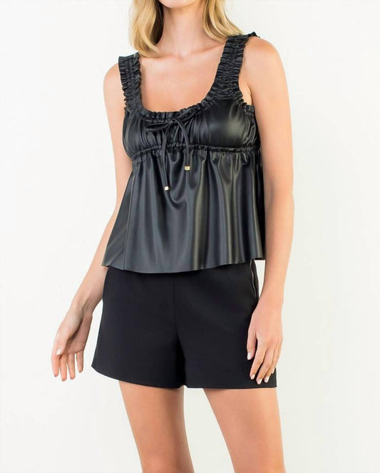 Thml - Georgia Faux Leather Top