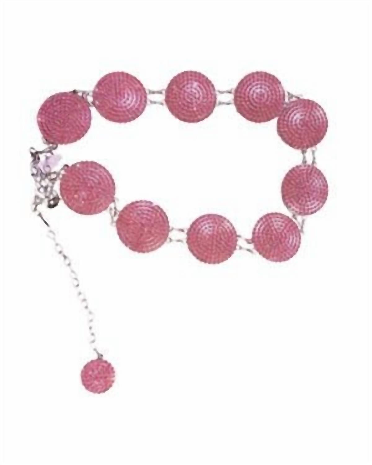 Boho Ranch - Women's Rhinestone Concho Circles Vintage Chain Belt