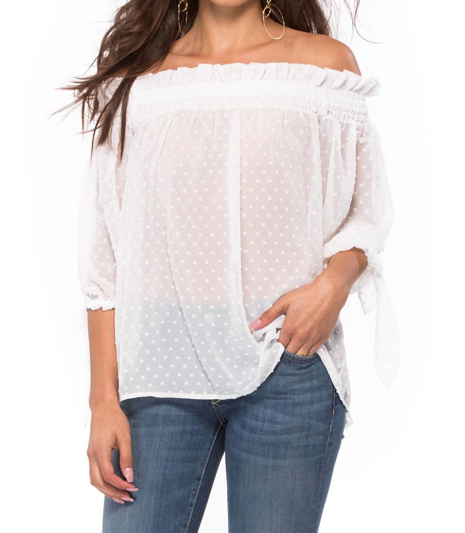 Beach Riot Sienna Top in white - women's blouse