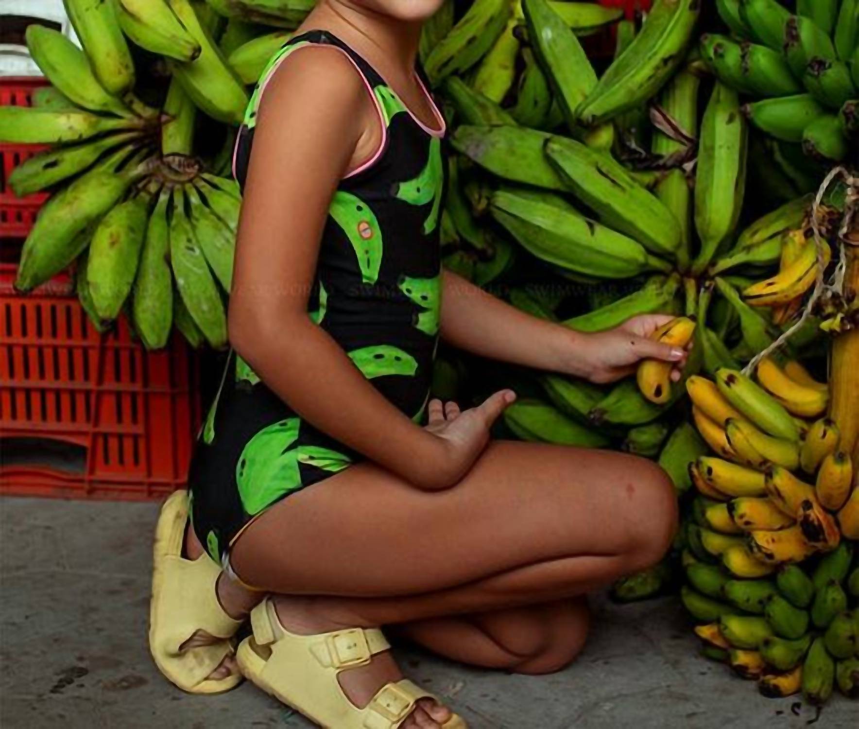 Pepita & Me Sun And Moon One Piece in platanos negro - kids' item