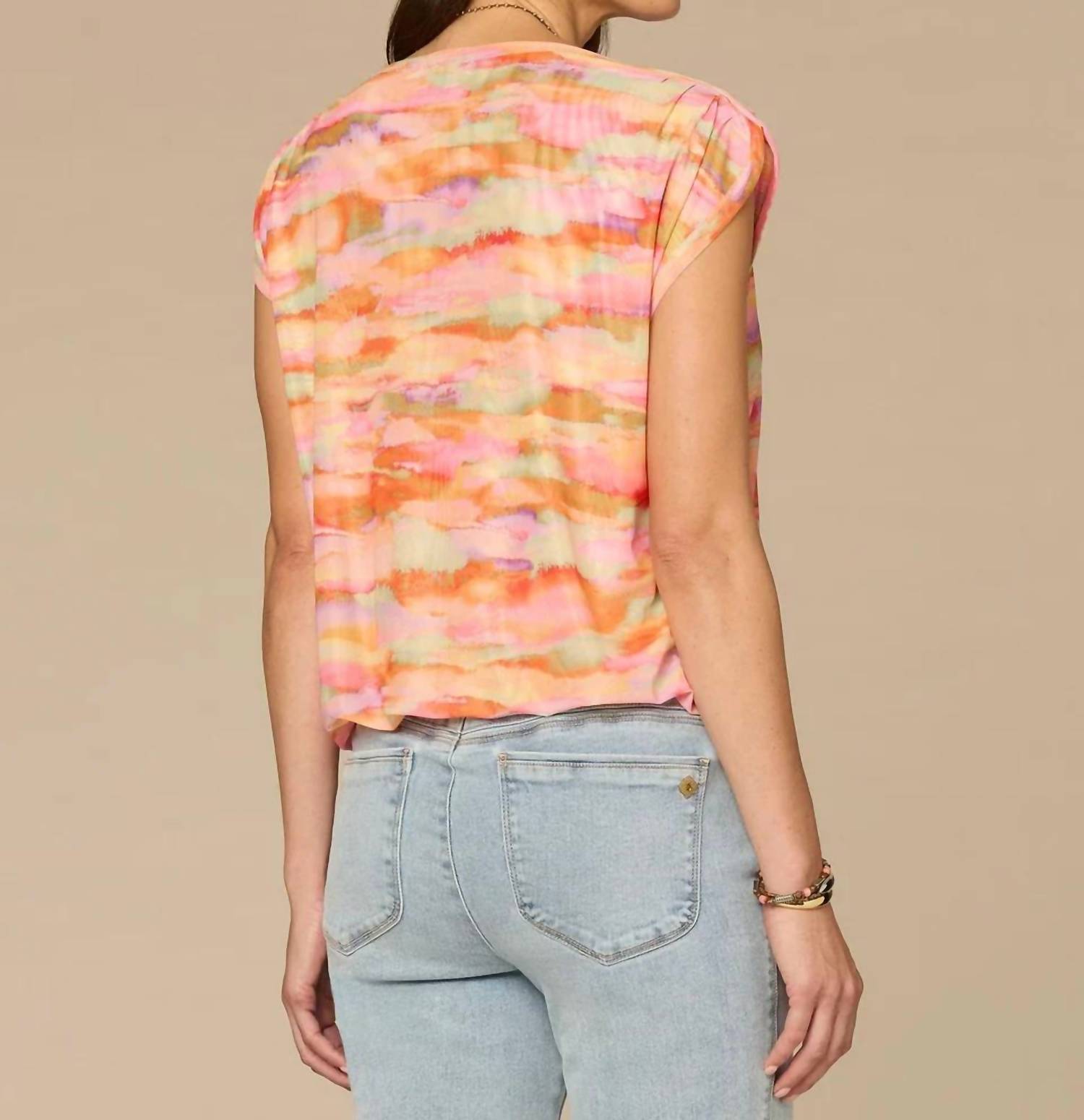 Democracy - Women's Printed Bubble Hem Top