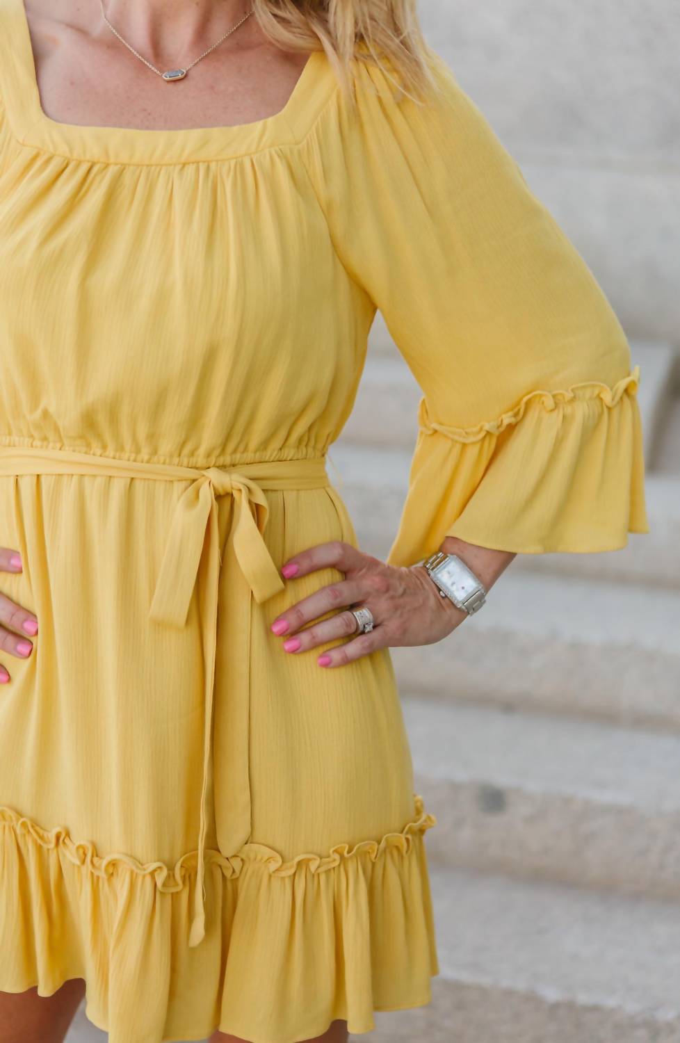 Gauze & Effect Dress