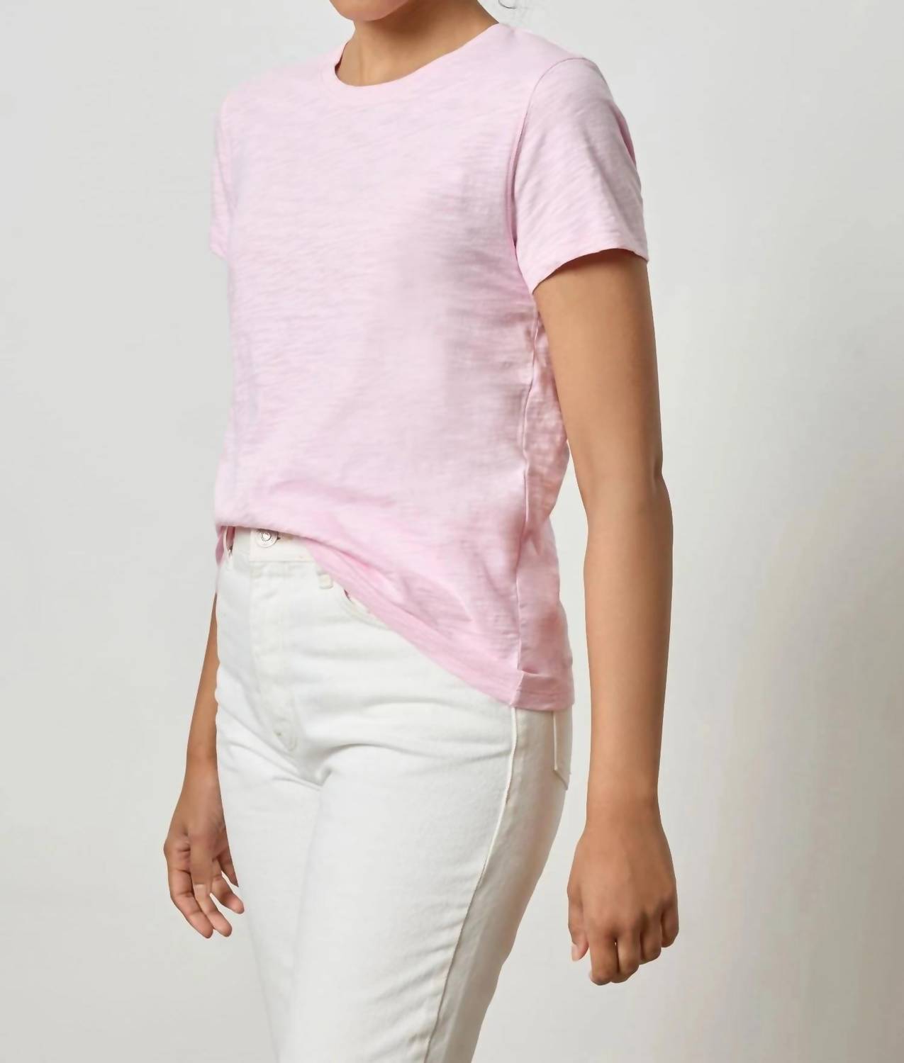 Lilla P - Short Sleeve Back Seam Crewneck Tee