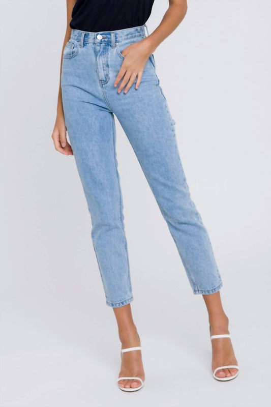 2.7 August Apparel - Back Slit Jeans