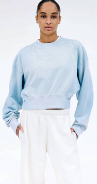 Slvrlake - Crop Crew Neck Top