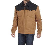 Cripple Creek - Men's Two Toned Wool Melton Zip Front Ranch Jacket
