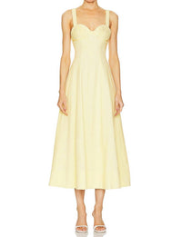 Clea - Carla Embroidered Long Dress